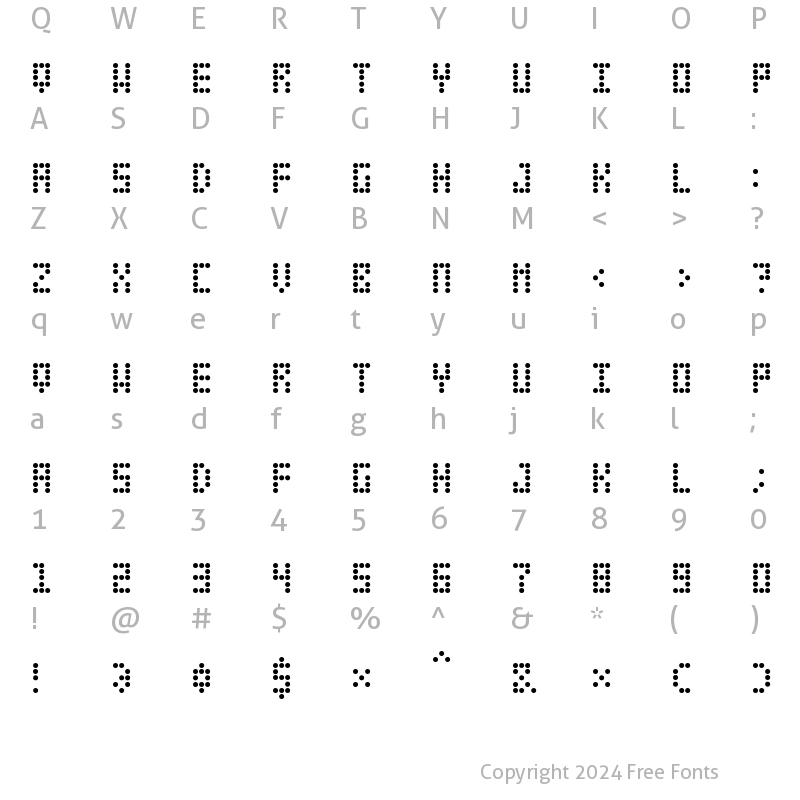 Character Map of Leciceron Normal