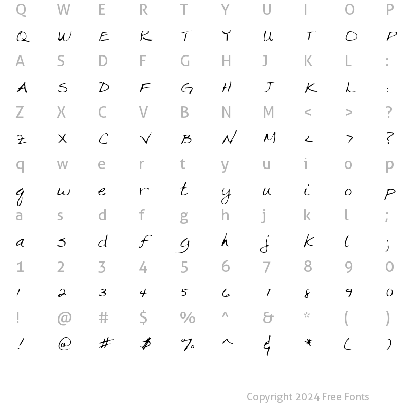 Character Map of LEHN063 Regular