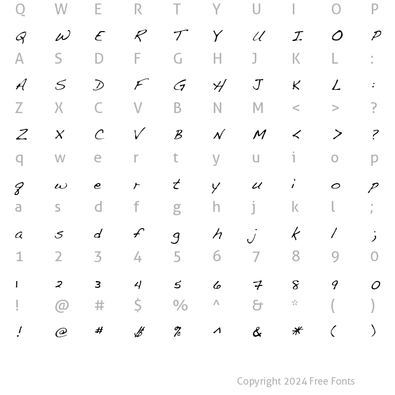 Character Map of LEHN107 Regular