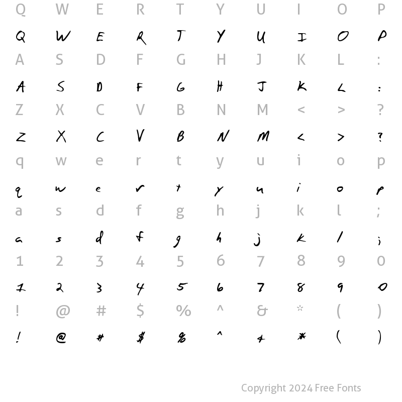 Character Map of LEHN109 Regular