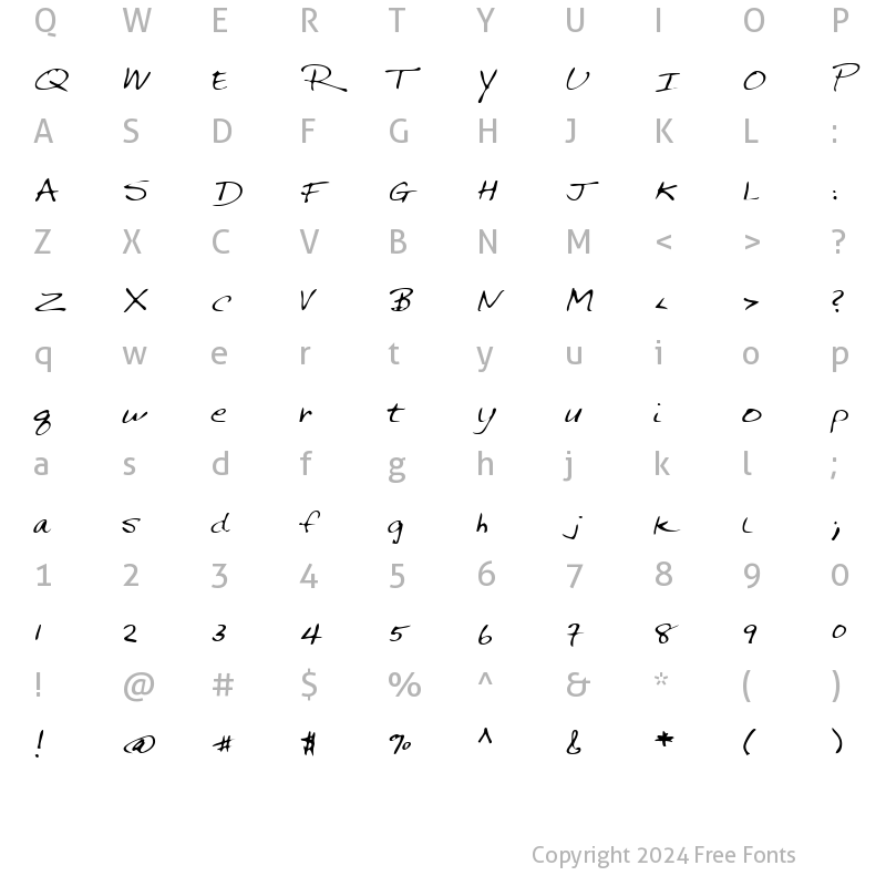 Character Map of LEHN144 Regular