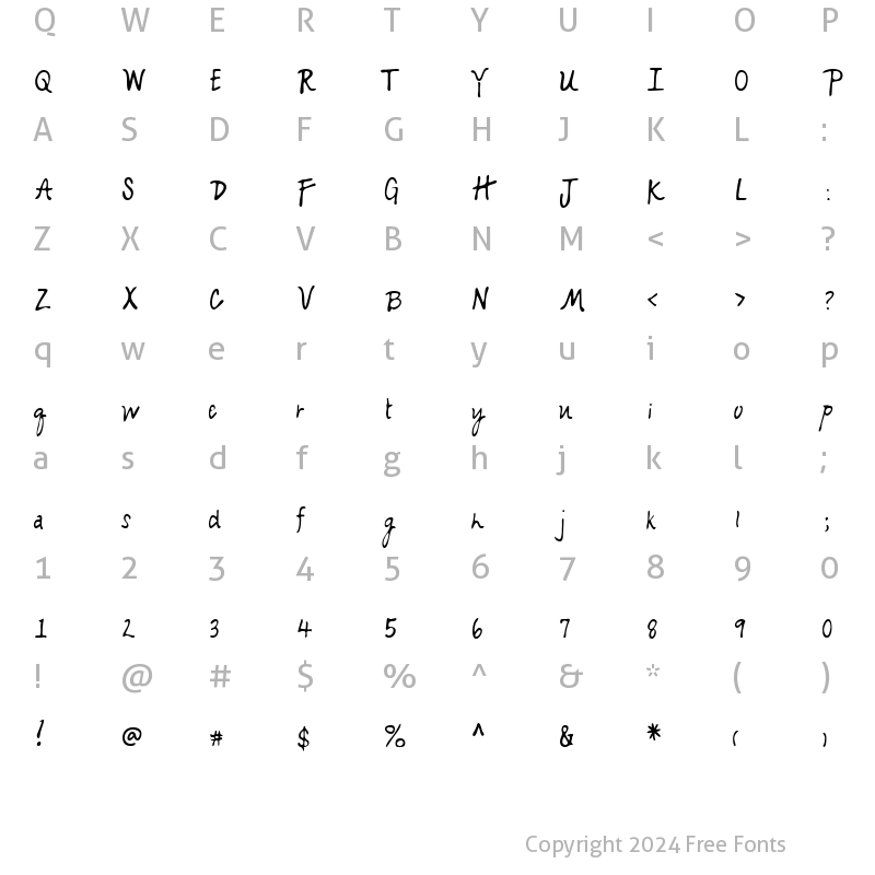 Character Map of LEHN153 Regular