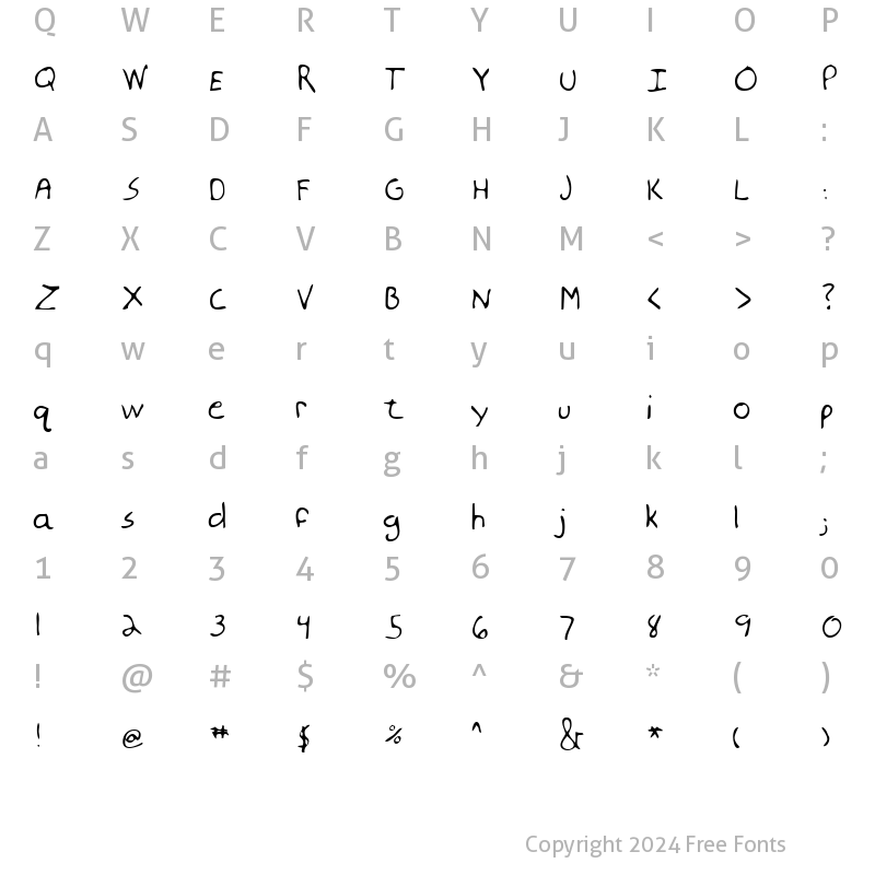 Character Map of LEHN177 Regular