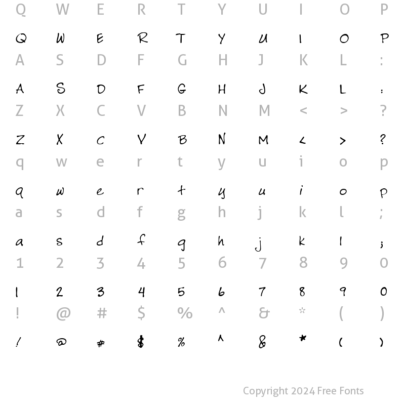 Character Map of LEHN183 Regular