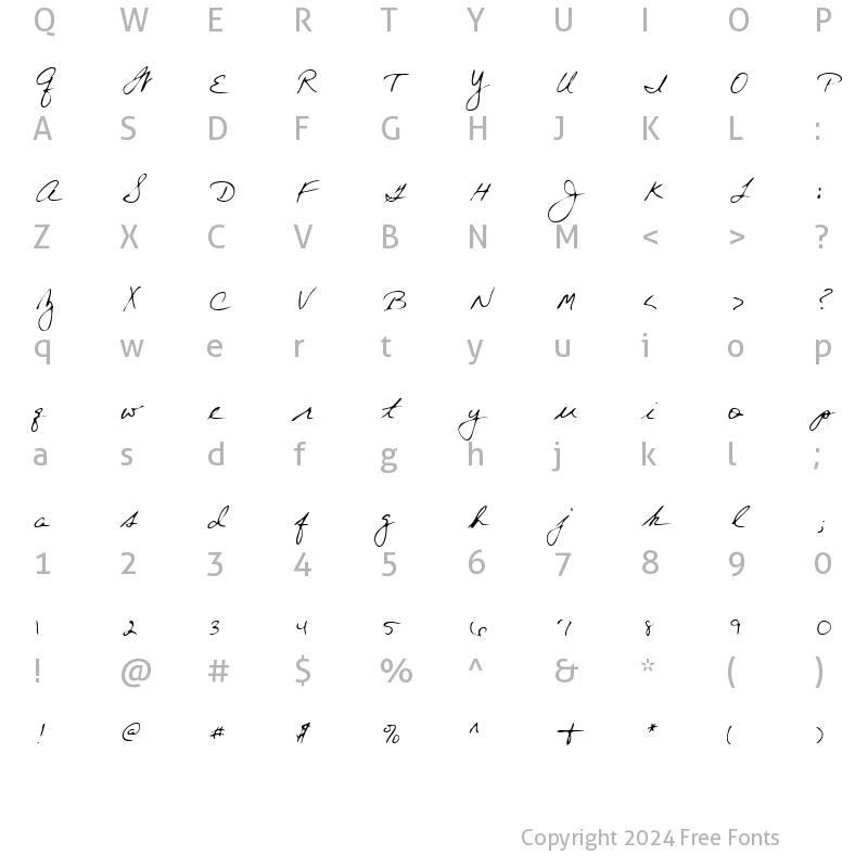 Character Map of LEHN197 Regular