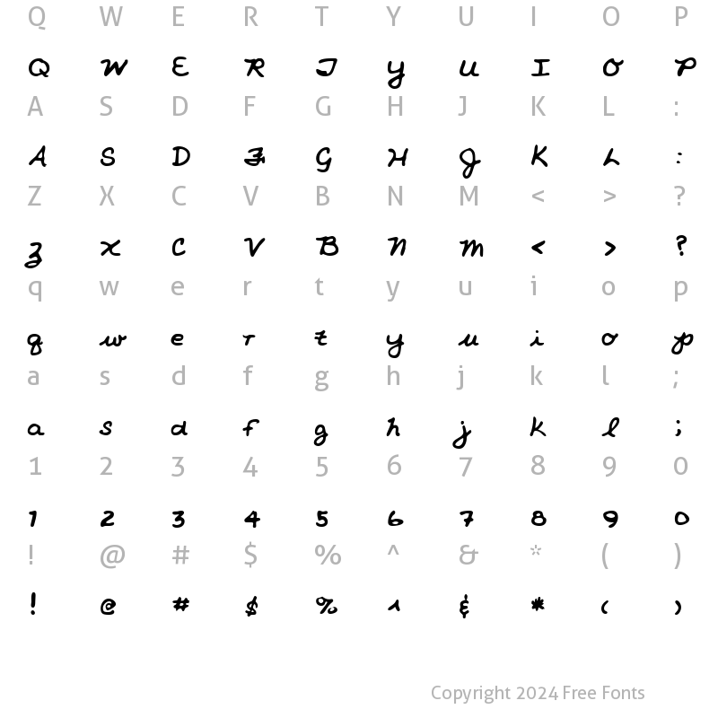 Character Map of LEHN213 Regular