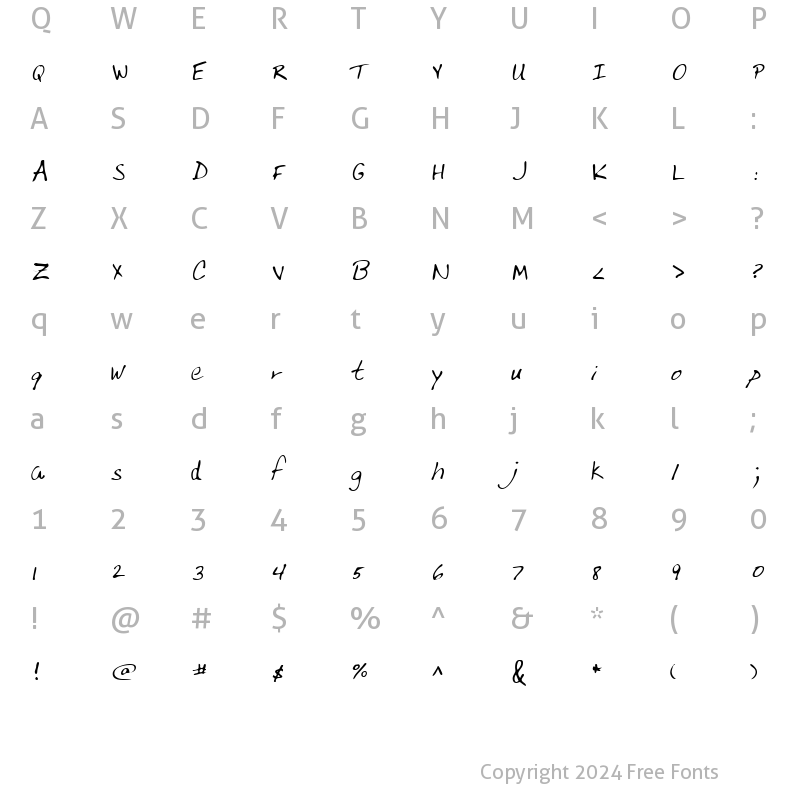 Character Map of LEHN217 Regular