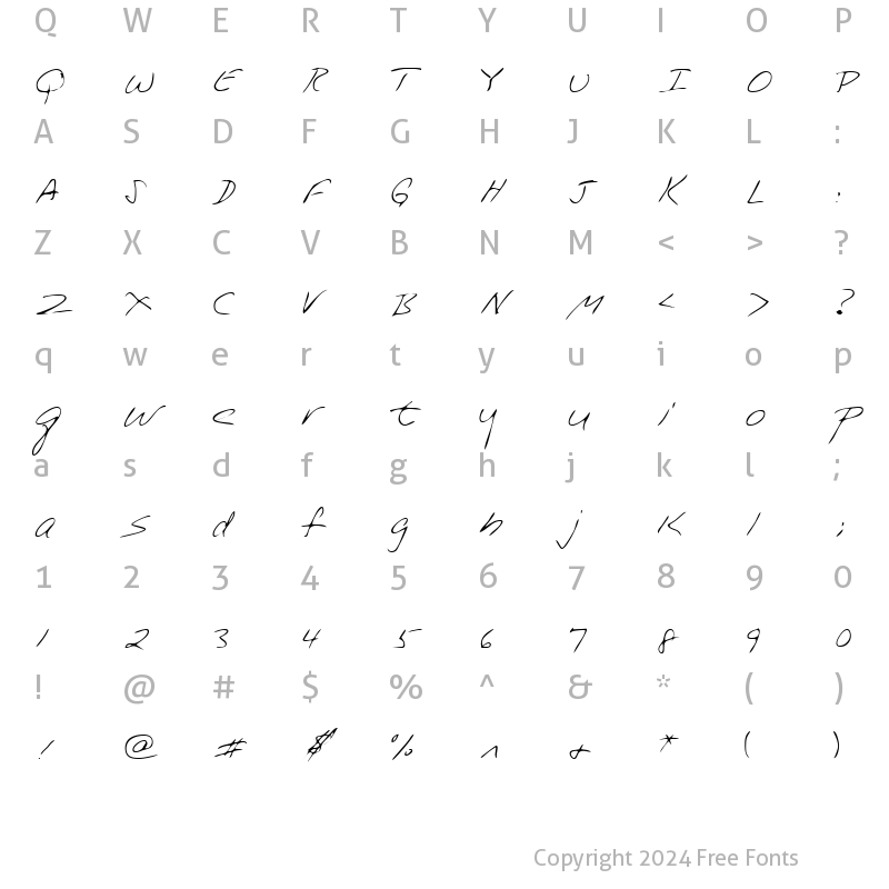 Character Map of LEHN228 Regular