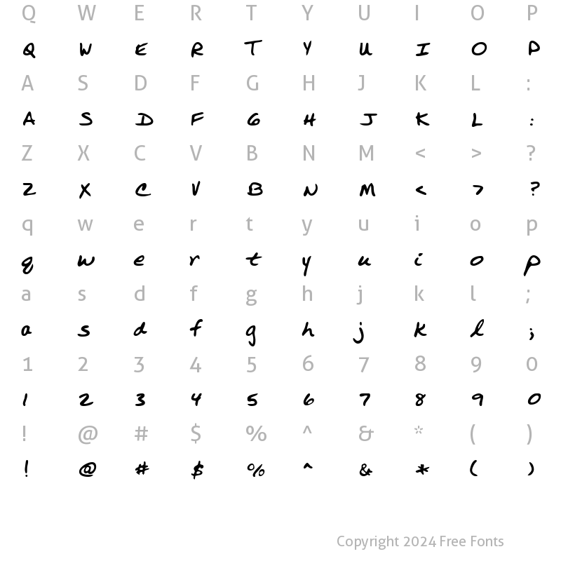 Character Map of LEHN251 Regular