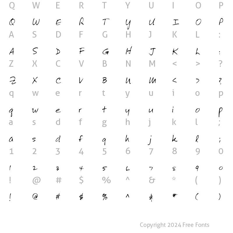 Character Map of LEHN272 Regular