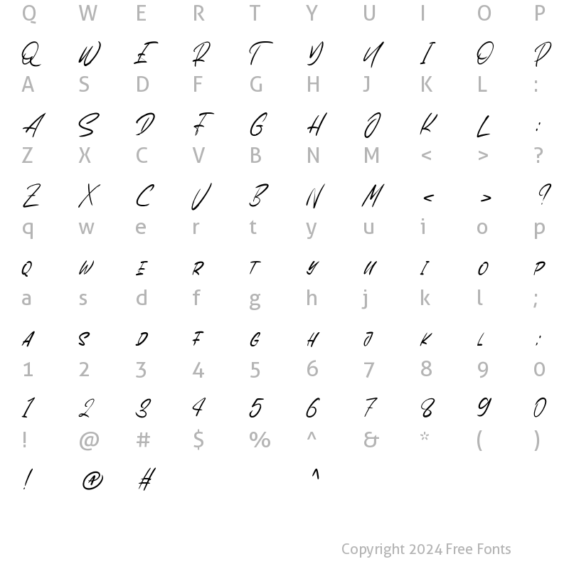 Character Map of Lemburg Regular