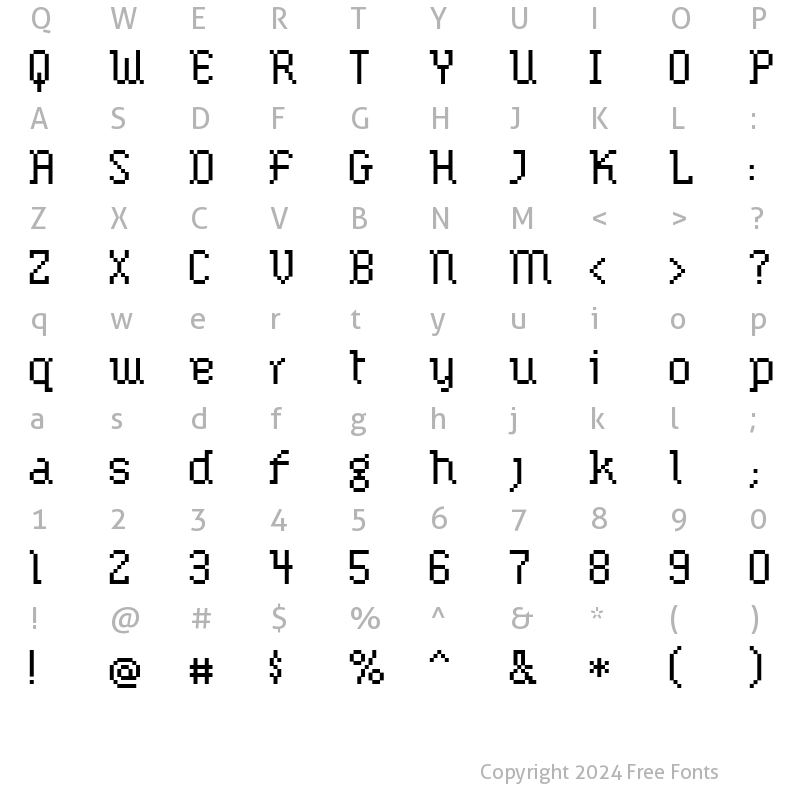 Character Map of Lemoine Extended Regular