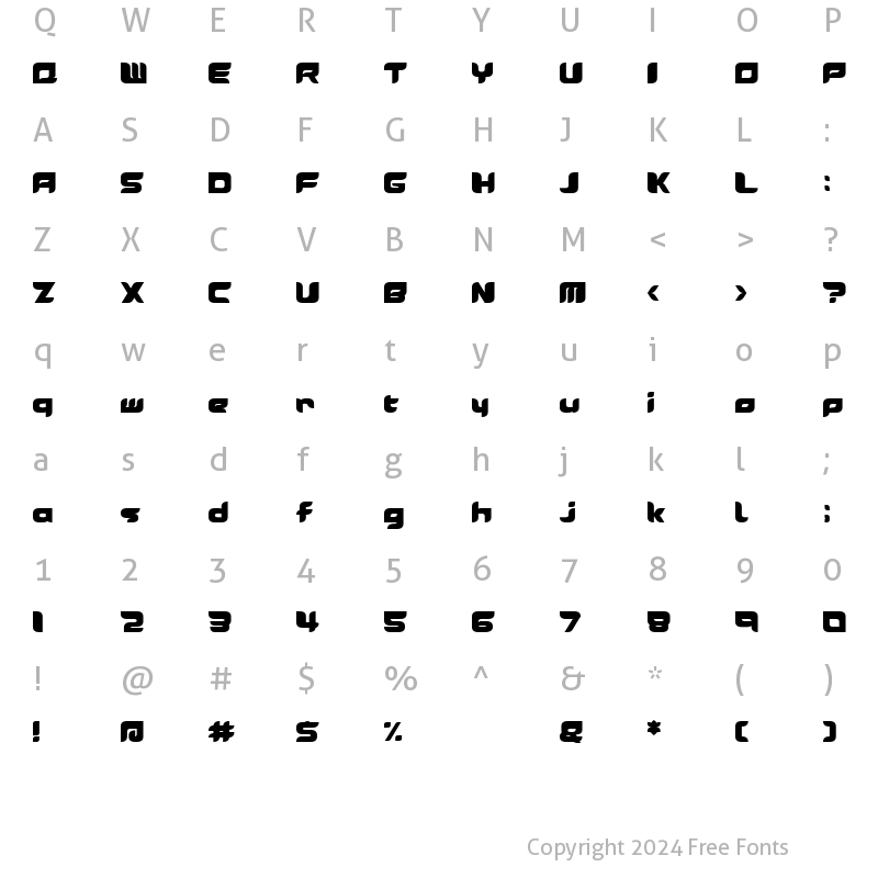 Character Map of LEMON E