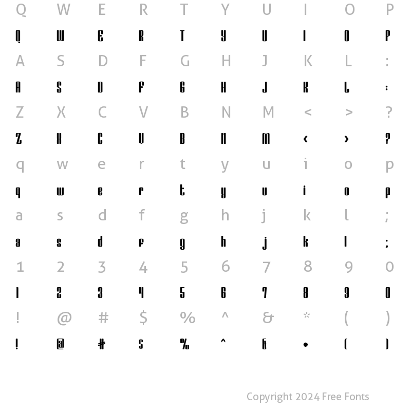 Character Map of Lemonade Heavy