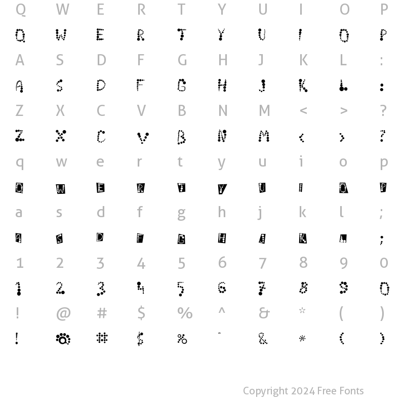 Character Map of LHKropki Normal