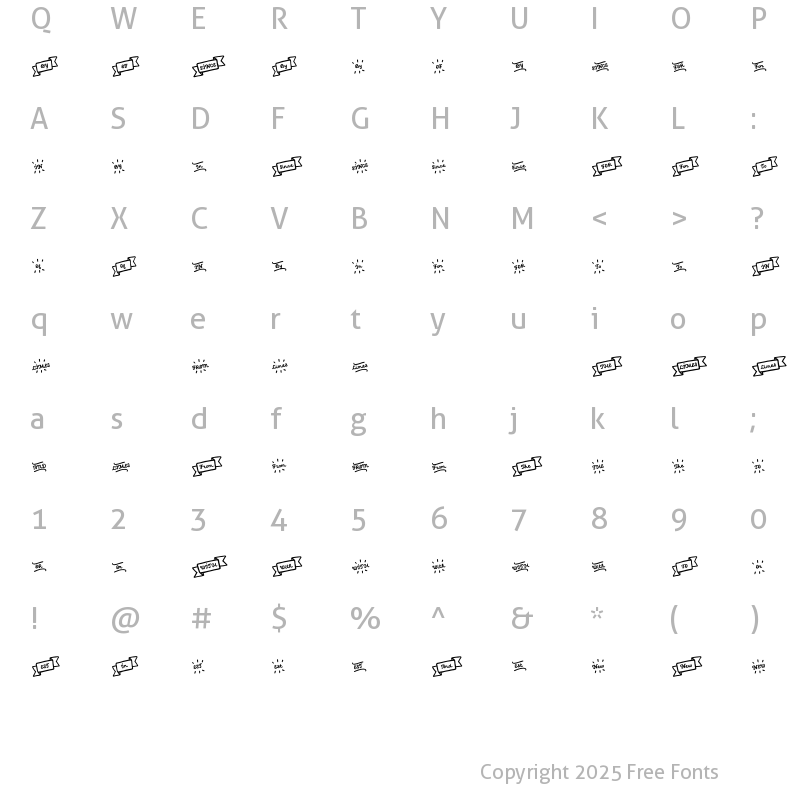 Character Map of Limes Catchwords