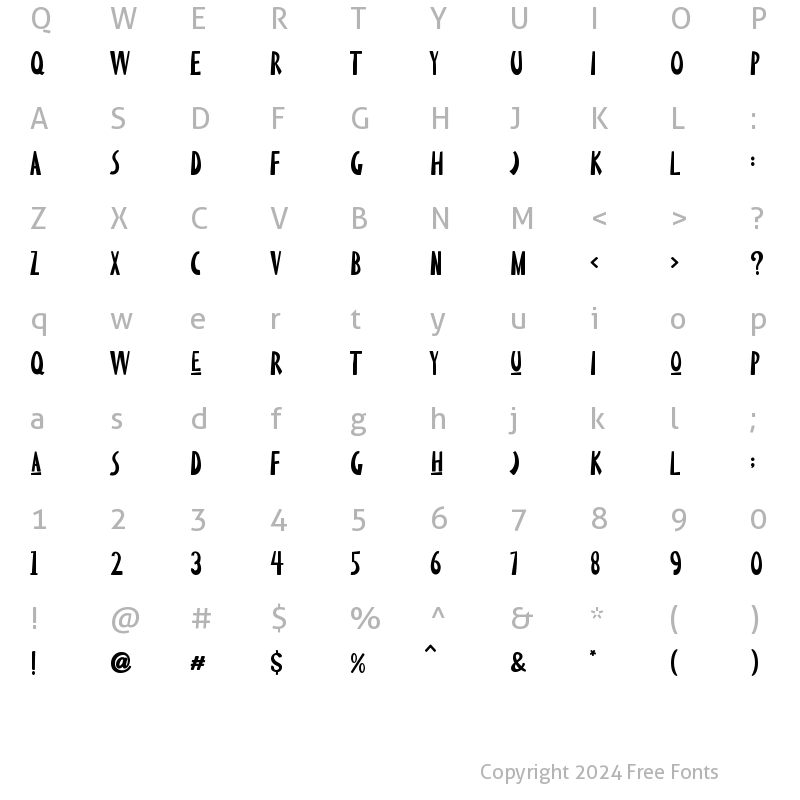 Character Map of Limestone Ridge Natural Wild Press