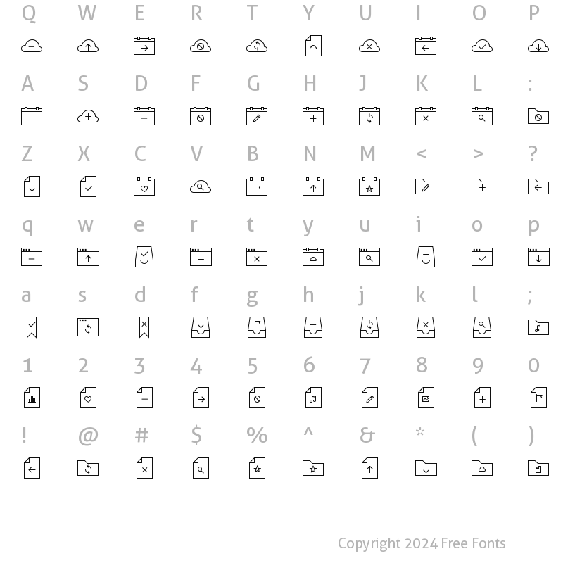 Character Map of linea-basic-elaboration-10 basic-elaboration-10