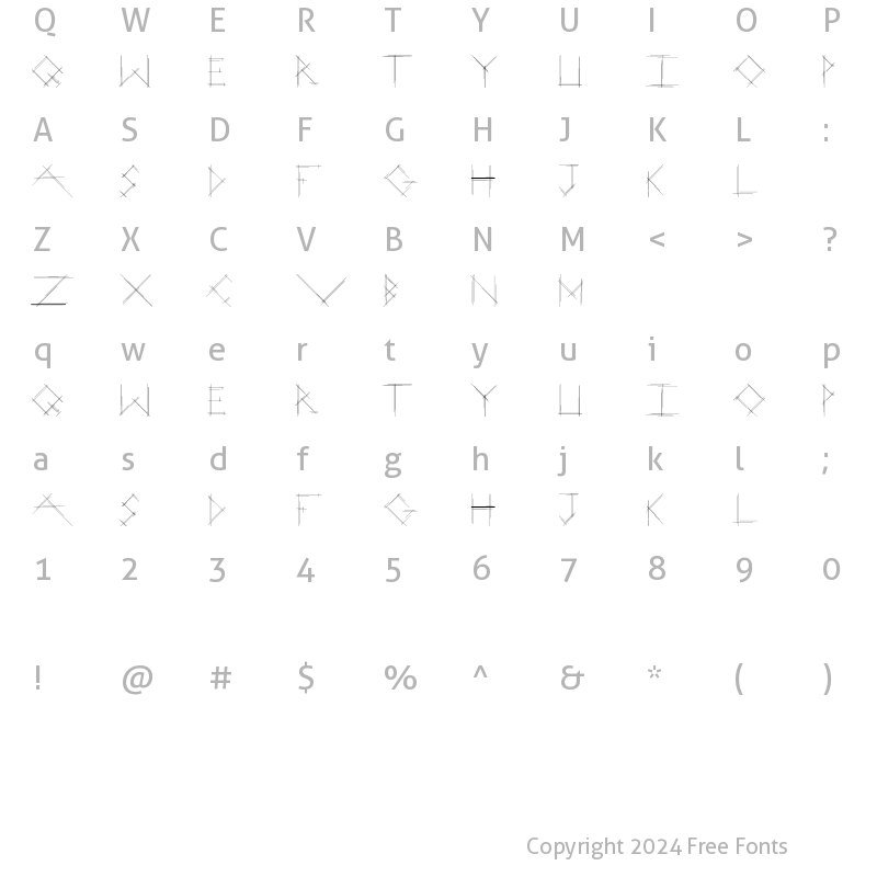 Character Map of LinearCurve Regular