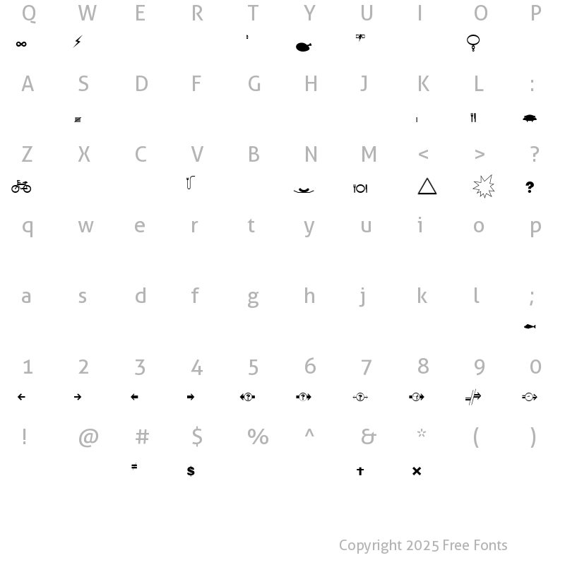 Character Map of LinotypeFactsOfLife Regular