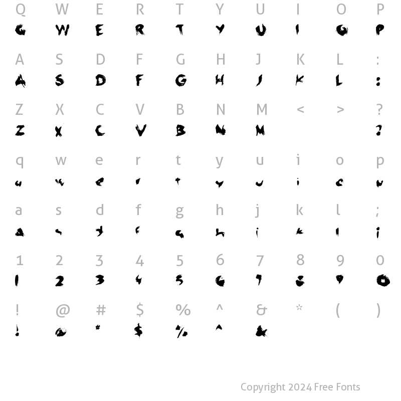 Character Map of LinotypeSeven Regular