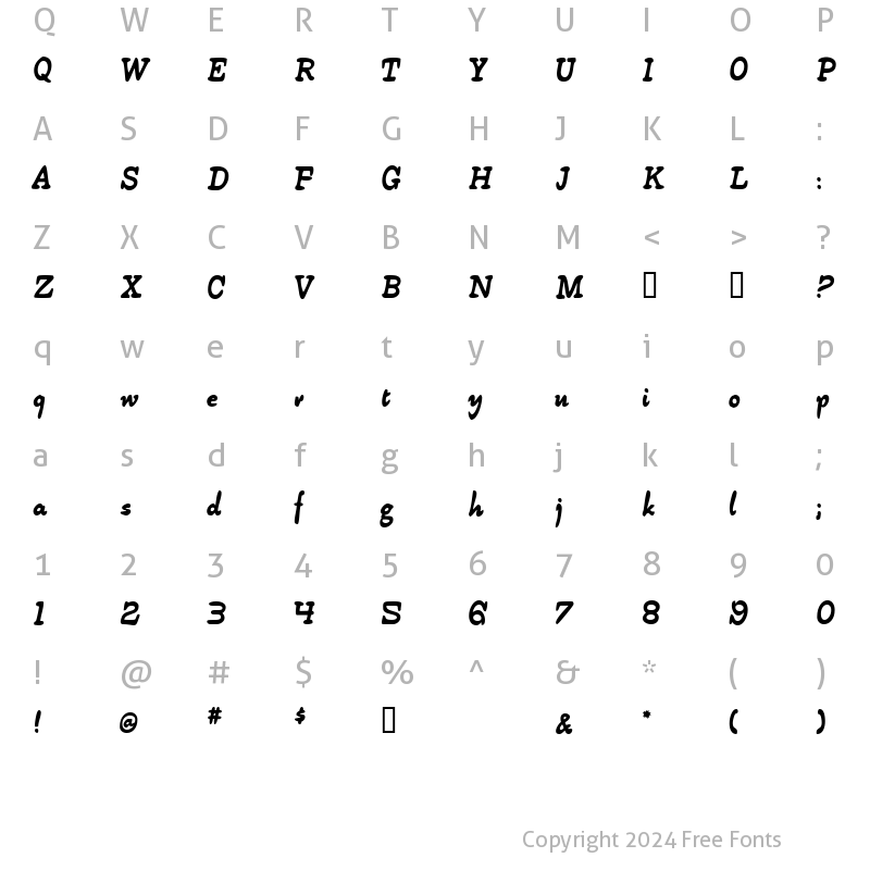 Character Map of Littlebits Regular