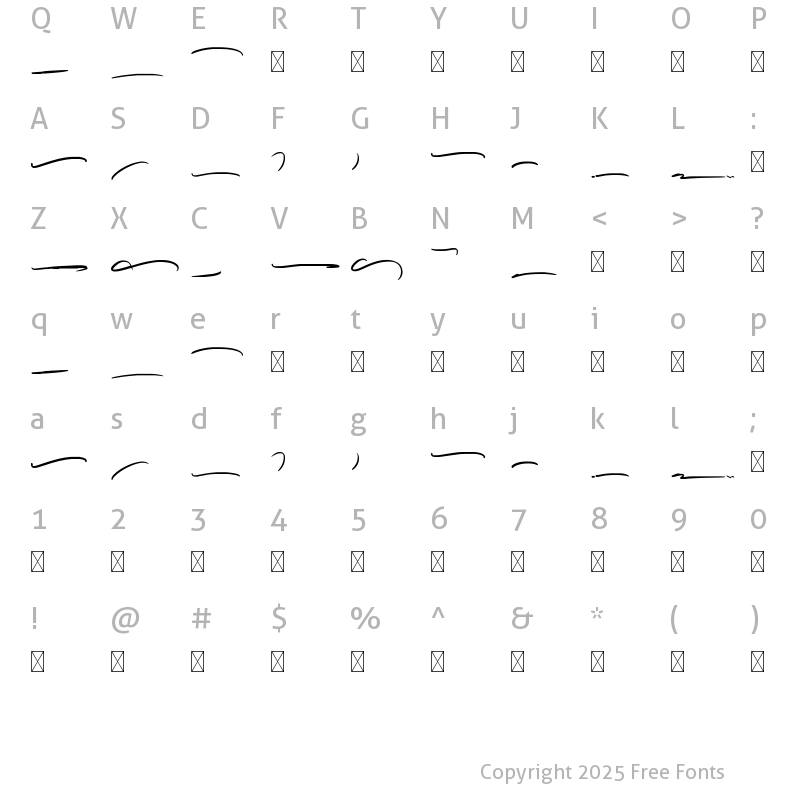 Character Map of Littlemarch Swashes