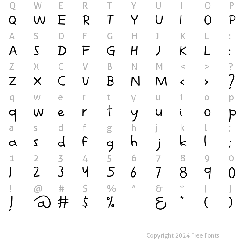 Character Map of littlemountline Regular