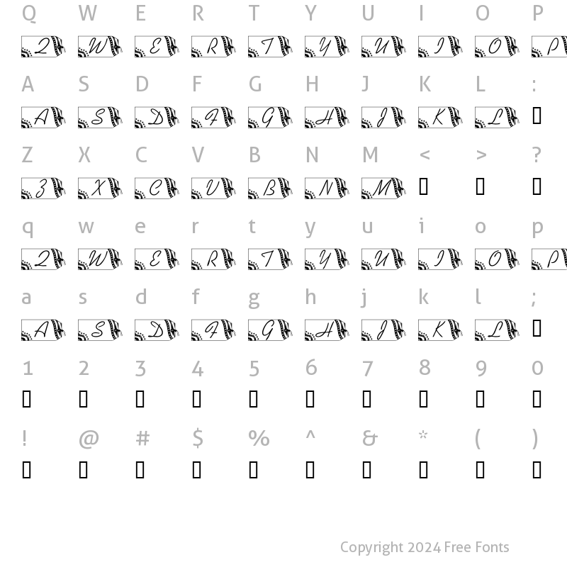 Character Map of LMS Secured Nation Regular