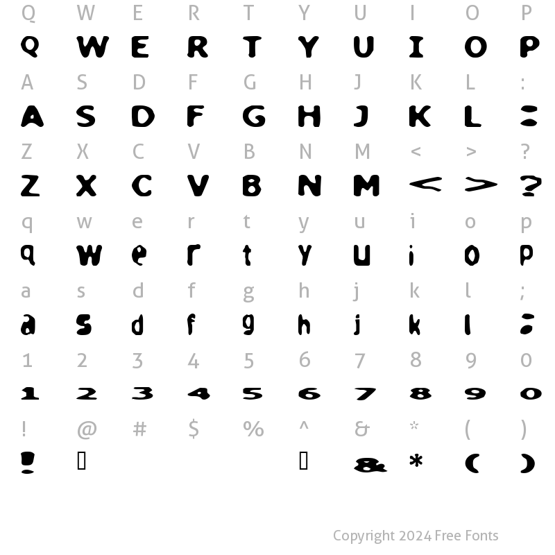 Character Map of loaf Regular