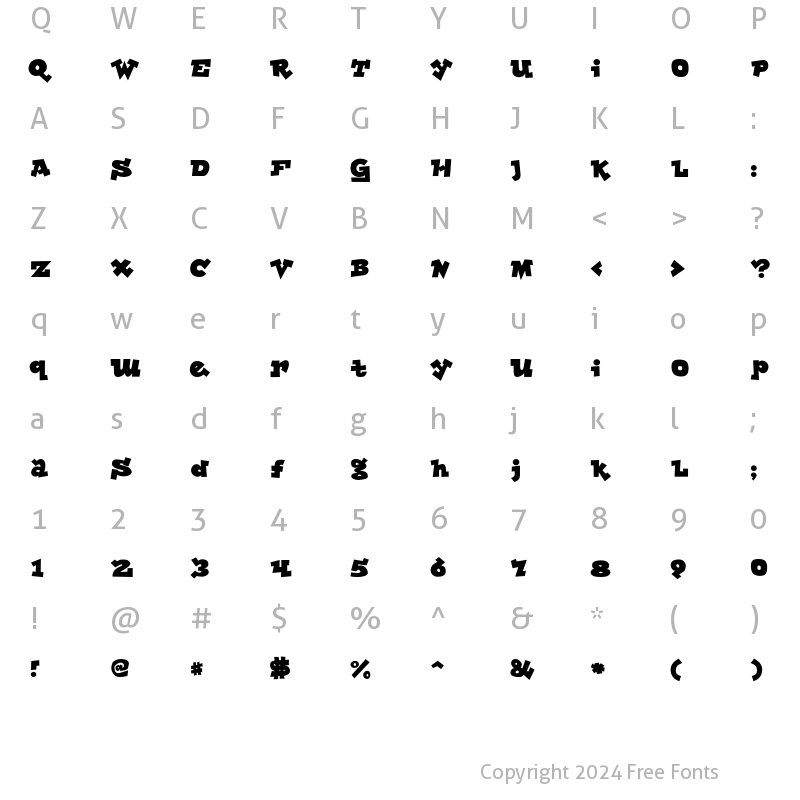 Character Map of Lockergnome Regular