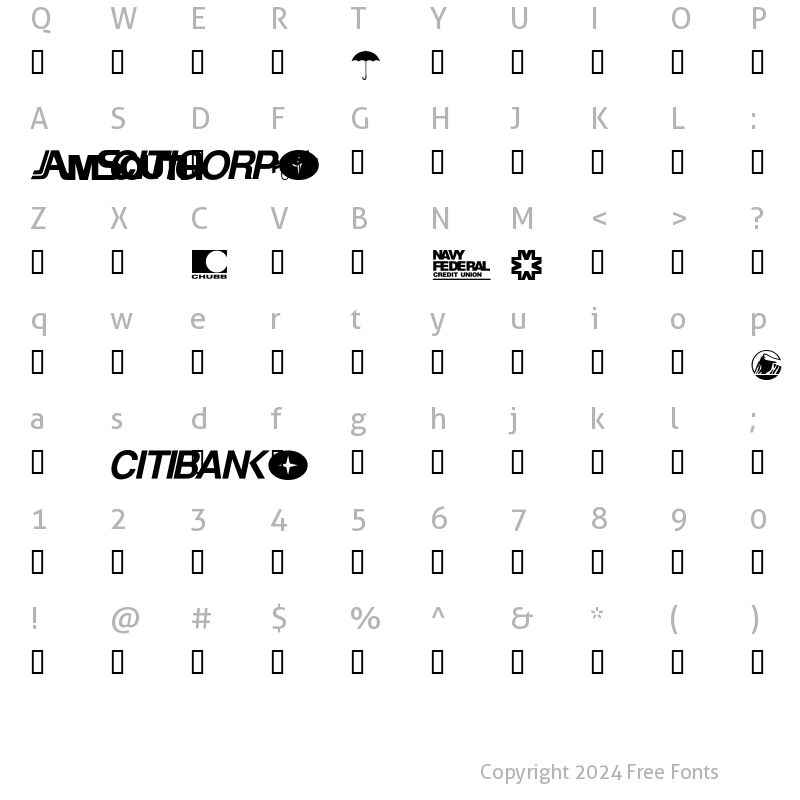 Character Map of Logos Financial