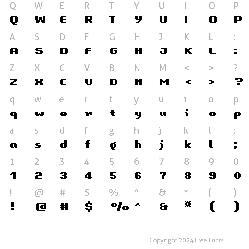 Character Map of LomoCopy LT Std Butt