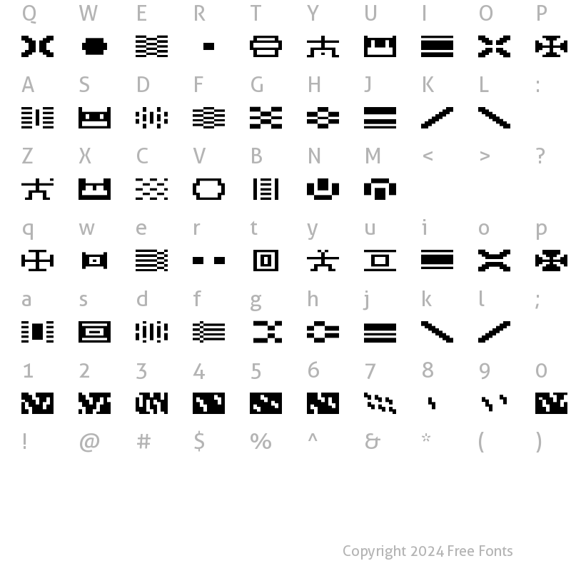 Character Map of LomoSamples LT Std 3