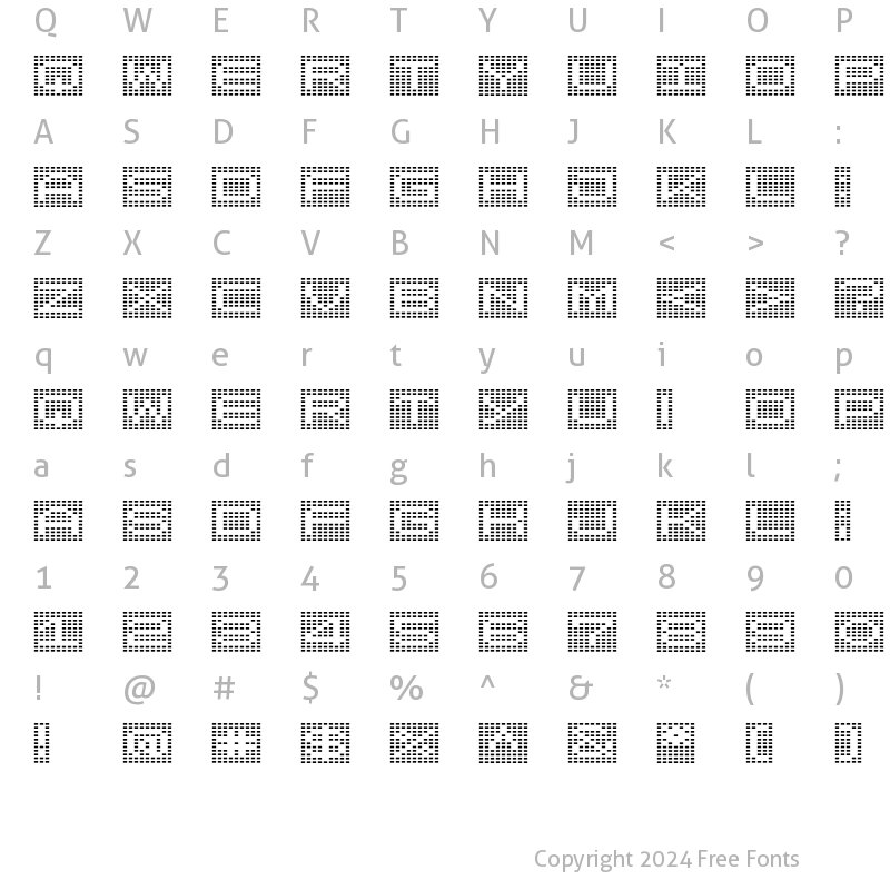 Character Map of LomoWallChart LT Std 50