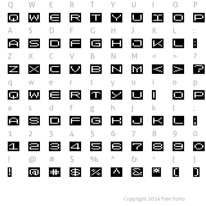 Character Map of LomoWallStrip LT Std 0