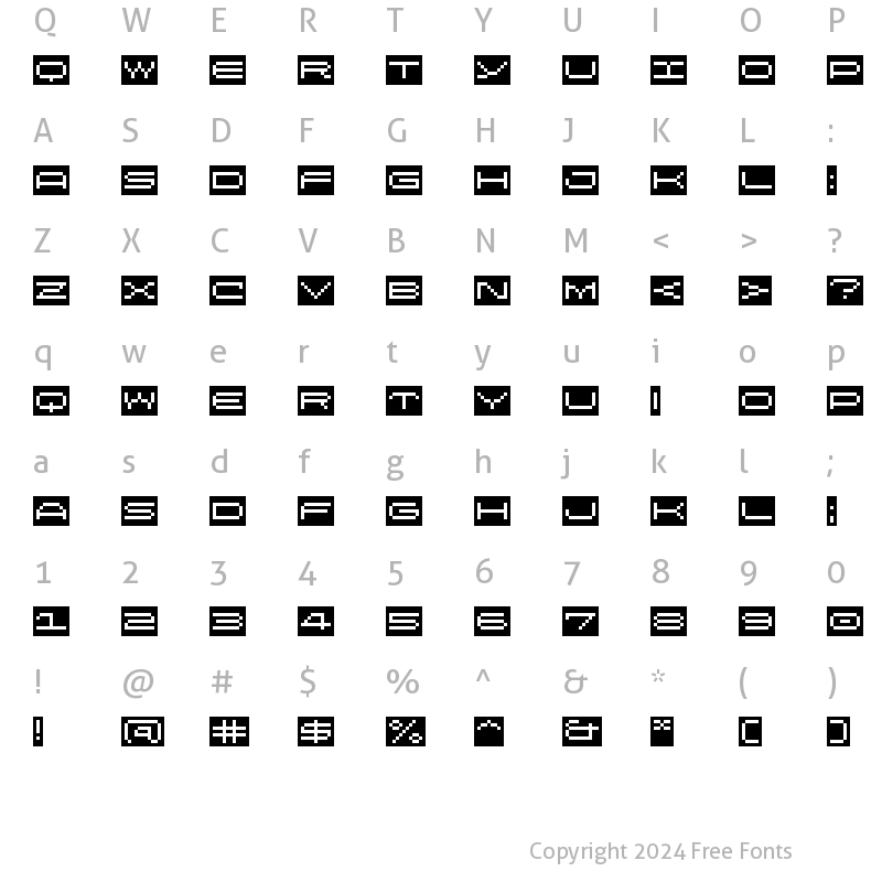 Character Map of LomoWebStrip LT Std 9