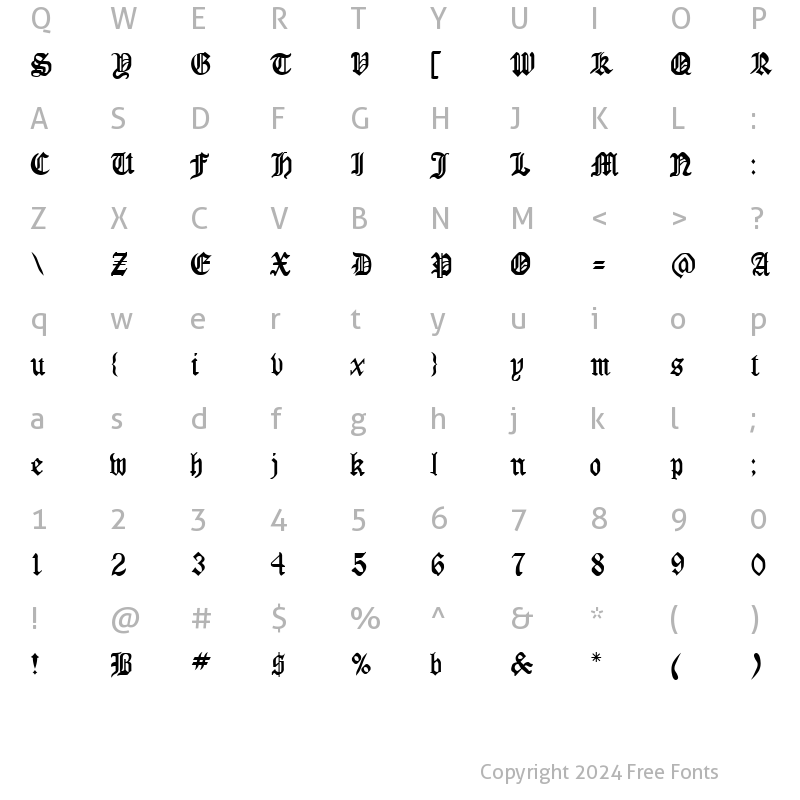 Character Map of London.fog fog