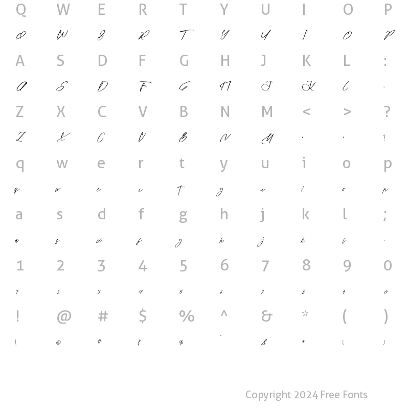 Character Map of Long Stay Regular