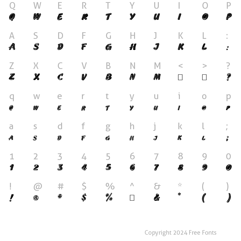 Character Map of LookMom!? Normal