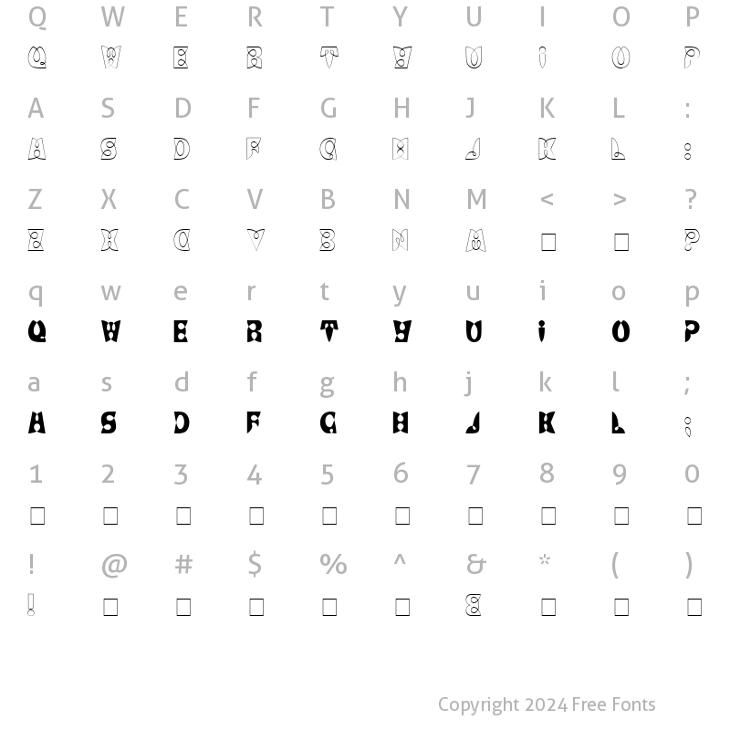 Character Map of LoopDeLoop Medium