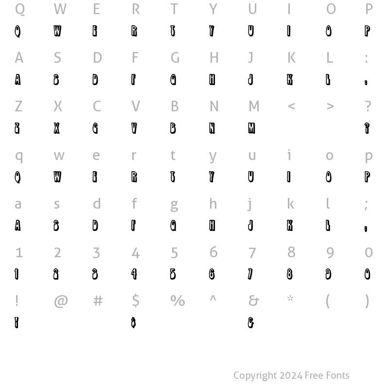 Character Map of LopplerDisplay Bold