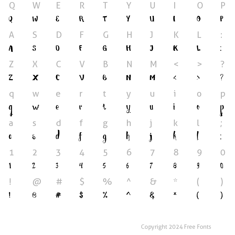 Character Map of Love Mile Love Mile