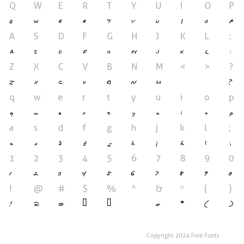 Character Map of Lovecraft Block HPLHS