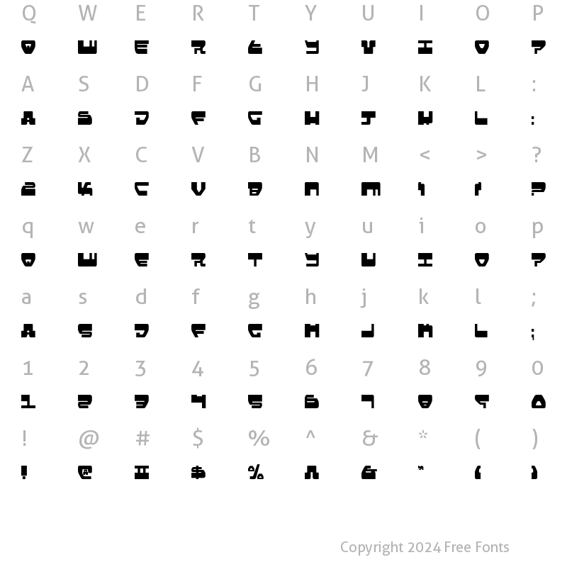 Character Map of Loveladies Condensed Condensed