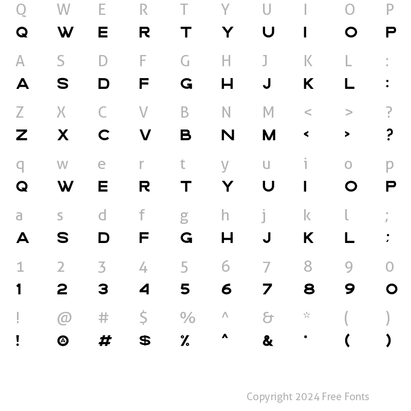 Character Map of Lovin Summer Sans Regular