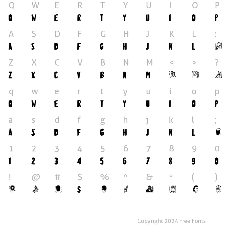 Character Map of LuchitaPayol-LaRuda Regular