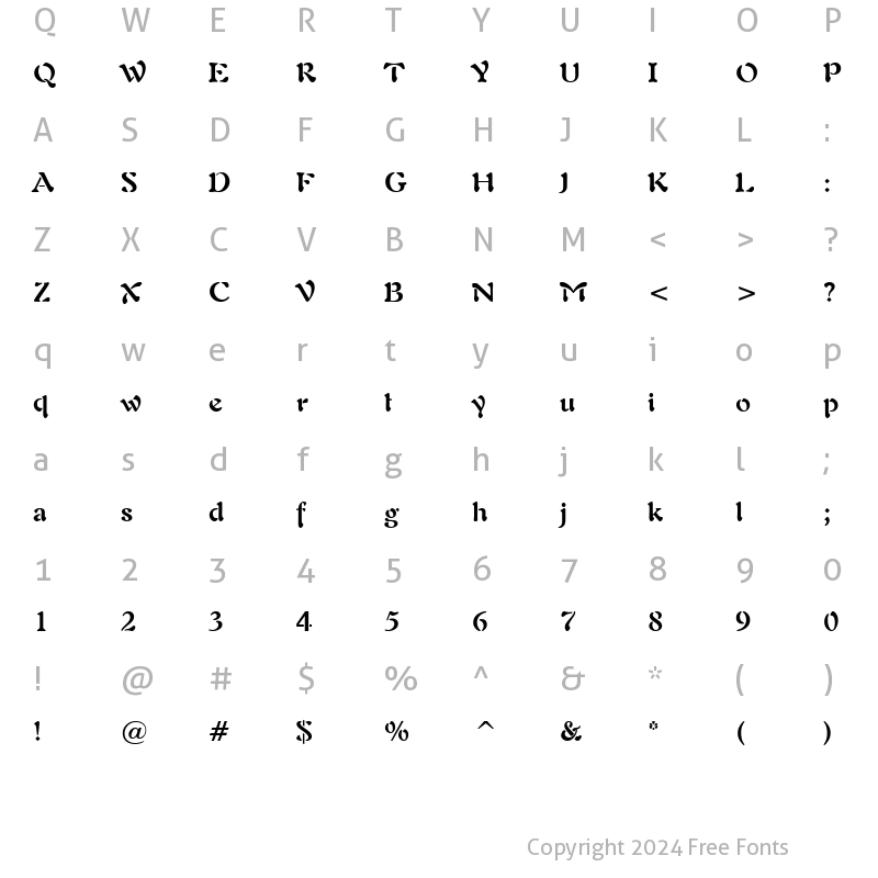 Character Map of Lushlife BoldItalic