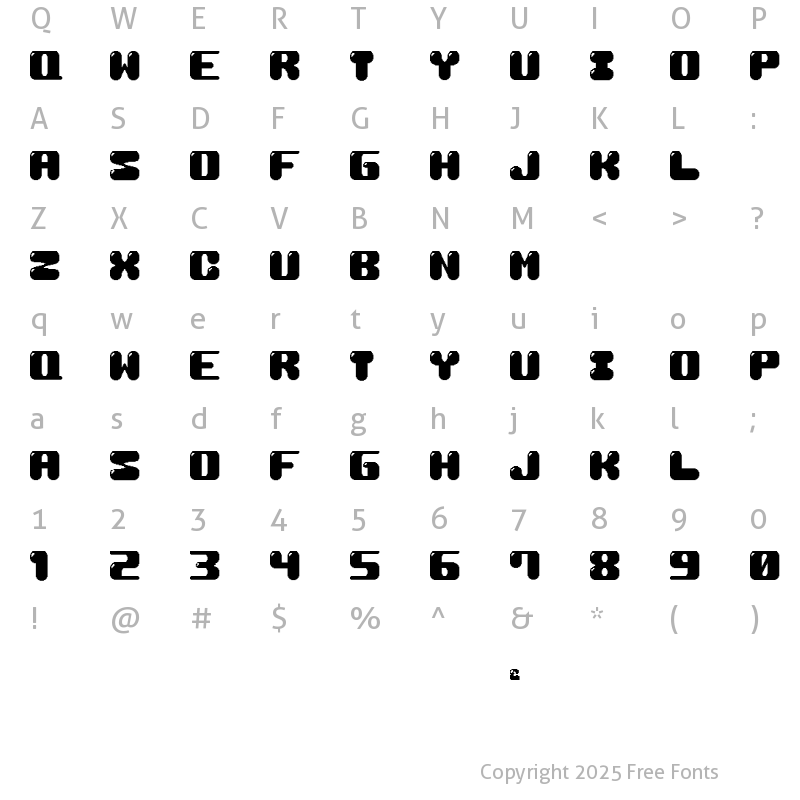 Character Map of M19_COCONUT MILK Regular