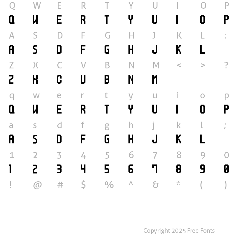 Character Map of M20_SP-RANKER Regular